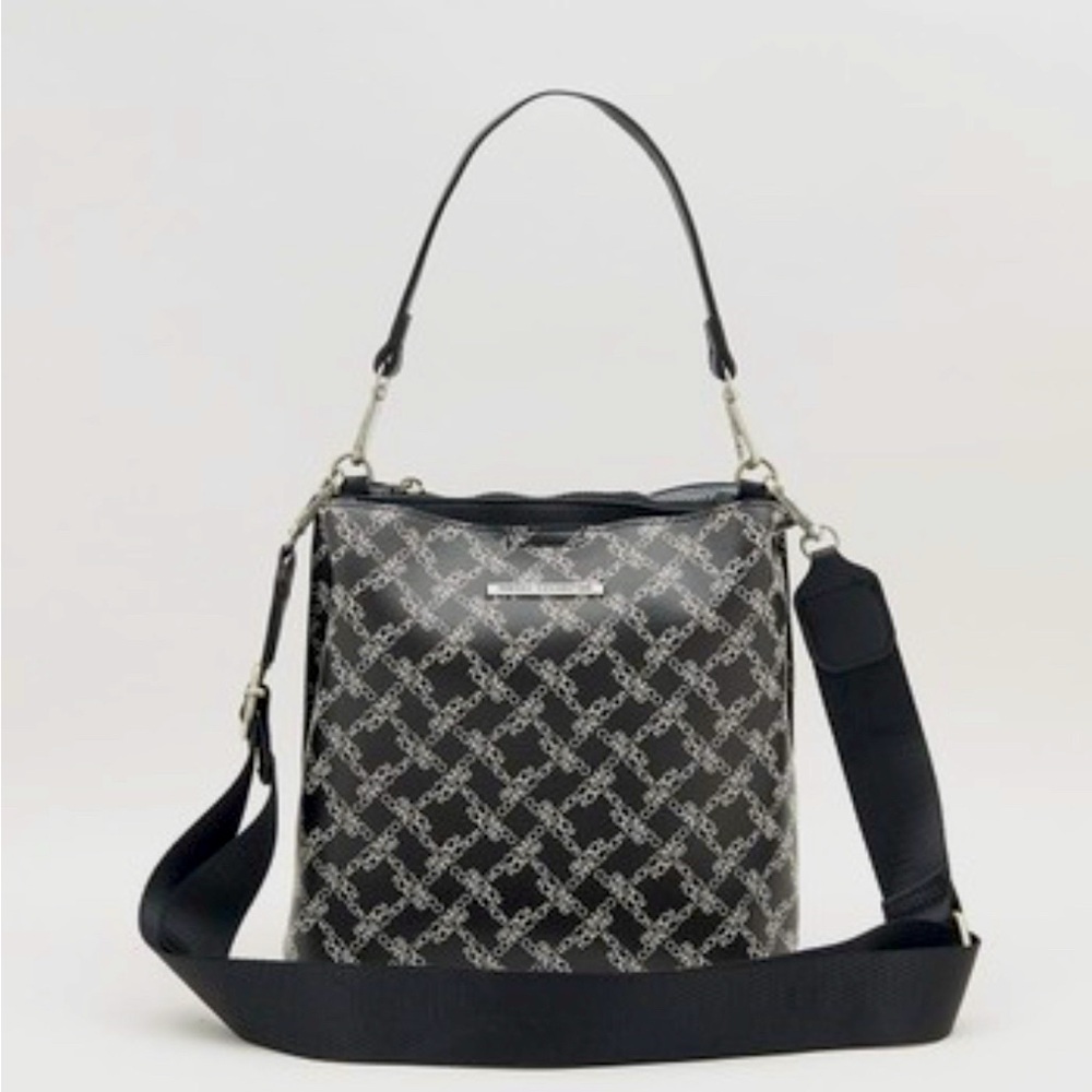 French Connection bucket bag in black. NWT